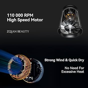 ヘアドライヤー SATINIQUE Balanceion Hair Dryer PARWIN PRO BEAUTY 1875W Hair Dryer with Diffuser, Low Noise